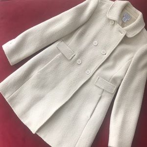 Ivory Wool Coat - Ann Taylor Loft